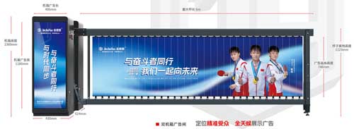 雙機箱廣告閘